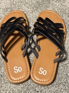 Black Strappy Sandals